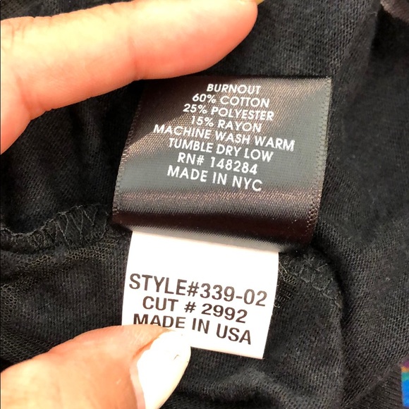 Terez Racer Tank Top Hearts Burnout size M NWT - Picture 7 of 8